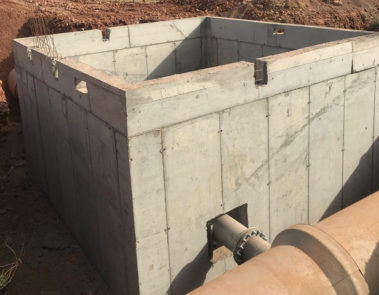 Construction Chambre des vannes